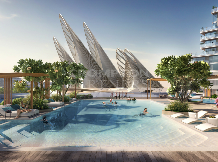 Luxury Living | Facing Pool I Zayed Museum