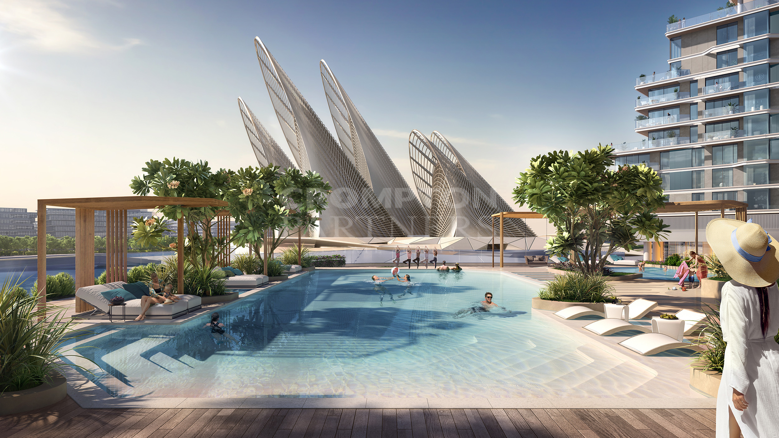 Luxury Living | Facing Pool I Zayed Museum